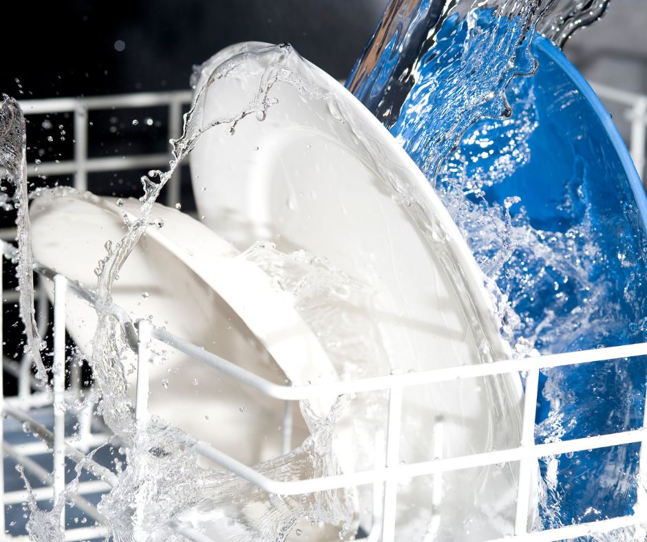 Do dishwashers use hot water